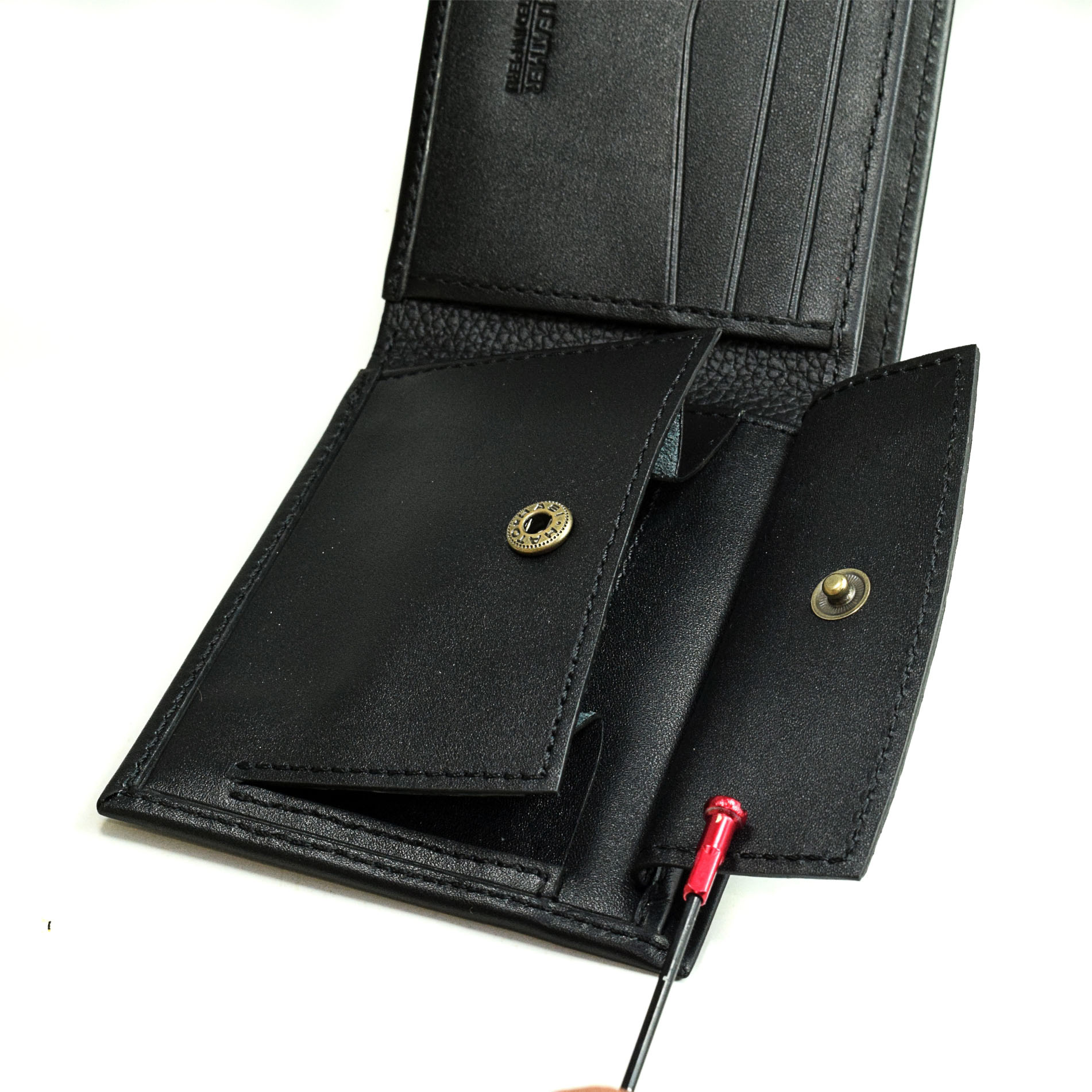 Billetera de caballero c/sencillero BC618 Negro - Imagen 3