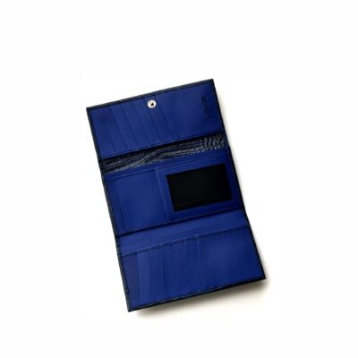 Alternative view of Billetera de Dama BD932 Caiman Azul