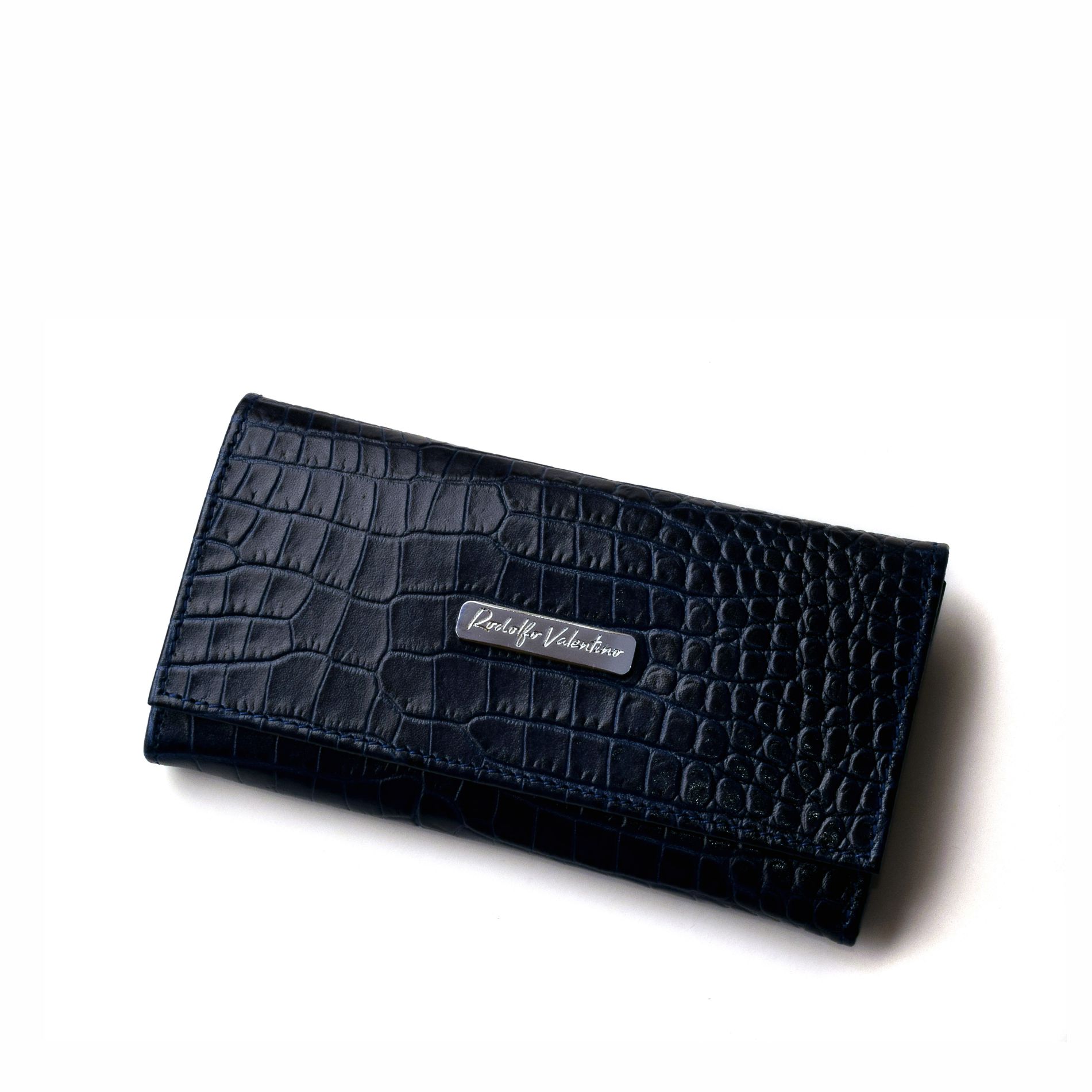 Billetera de Dama BD932 Caiman Azul B