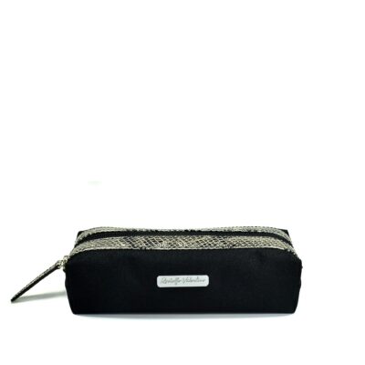 Alternative view of Cartuchera CH020 Lino Negro / Silver Dragon