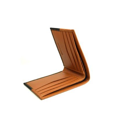 Billetera de caballero BIFOLD BC619 Negro/Camel - Imagen 3