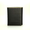 Billetera de caballero Trifold BC110A Flother Negro/Talco Marrón Claro
