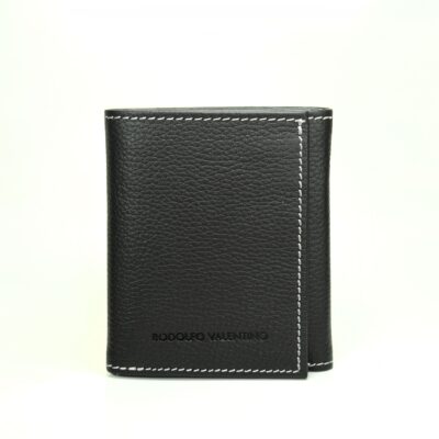Billetera de caballero Trifold BC110A Negro Silver