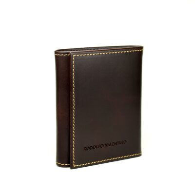 Billetera de caballero Trifold BC108 Cobre/Vino