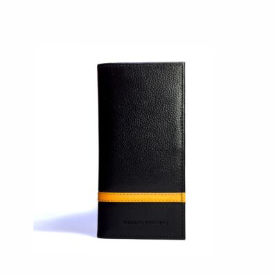 Billetera de caballero Ejecutiva BC801 Miniflother Negro/Richatto Ambar