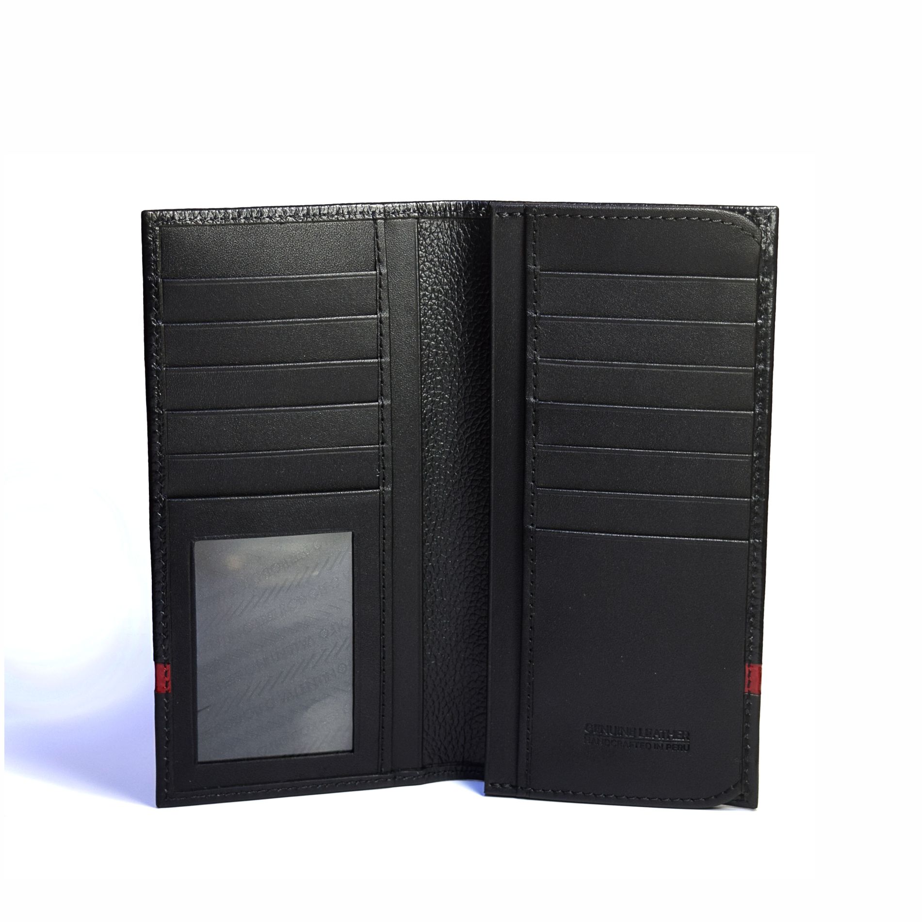 Billetera de caballero Ejecutiva BC801 Miniflother Negro/Richatto Rojo - Imagen 2