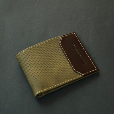 Billetera de caballero BIFOLD BC140 Talco Marrón Oscuro/Cobre
