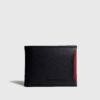 Billetera de caballero GRAND BC216 Miniflother Negro/Rojo