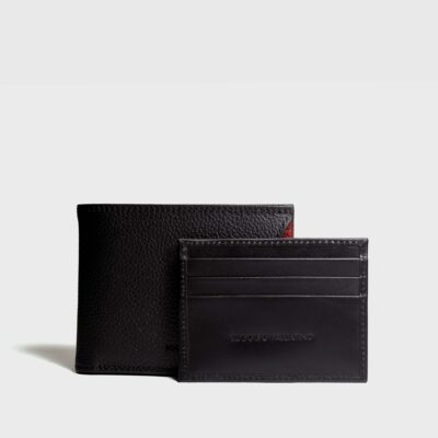 Billetera de caballero GRAND BC216 Miniflother Negro/Rojo - Imagen 3