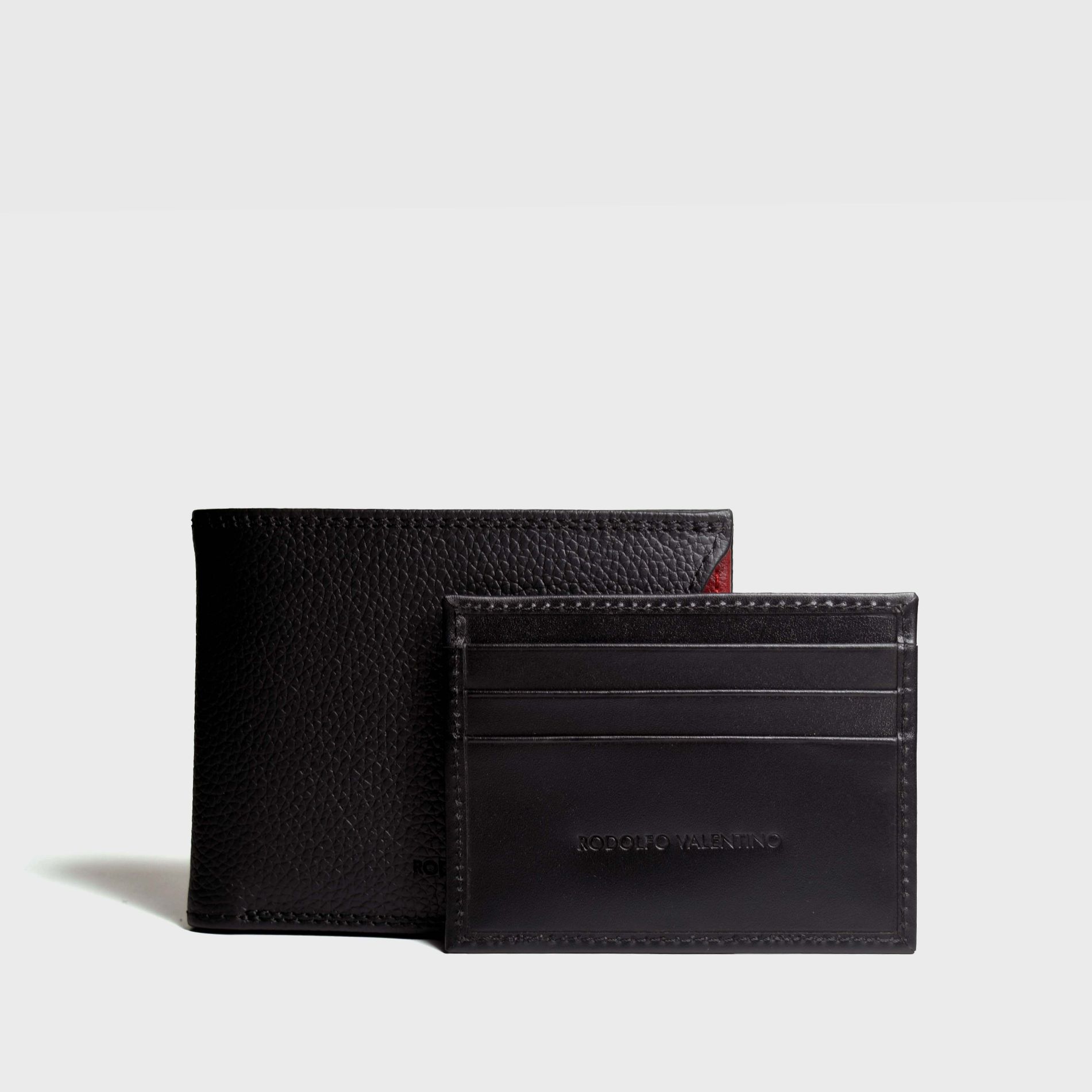 Billetera de caballero GRAND BC216 Miniflother Negro/Rojo - Imagen 3