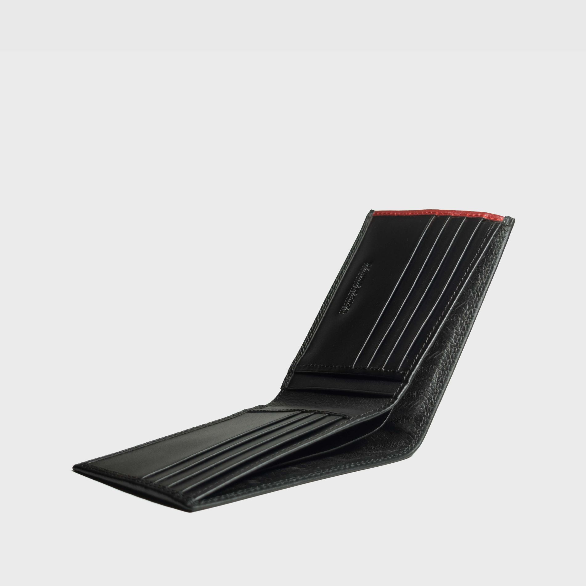Billetera de caballero GRAND BC216 Miniflother Negro/Rojo - Imagen 4