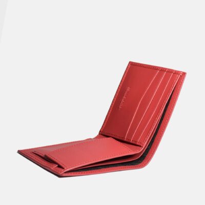 Billetera de caballero BIFOLD c/sencillero BC618 Rojo - Imagen 3